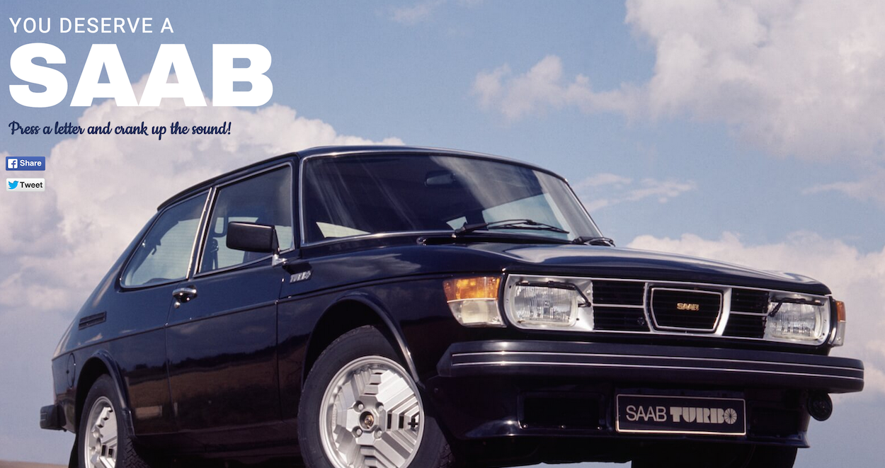 Saab website